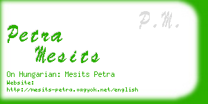 petra mesits business card